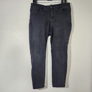 Miss Poured in Blue Black Butt Lifter Skinny Jeans Size 14